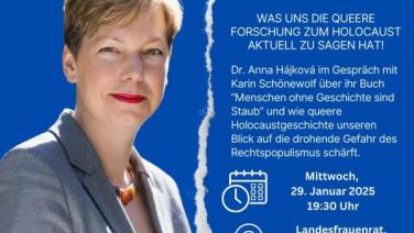 Diskussion mit Anna Hájková - 29.1. - Queere Forschung zum Holocaust